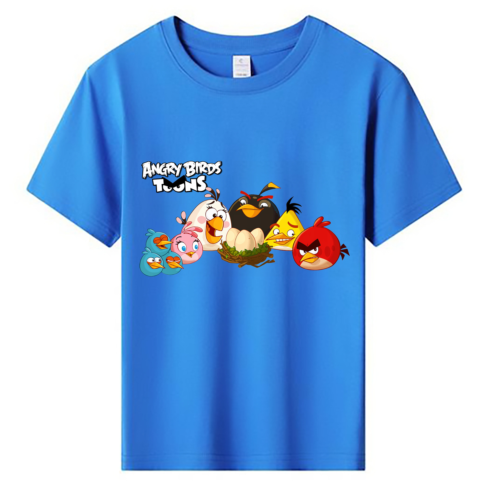 （画像用） Angry Birds アングリーバード 綿100％キッズTシャツ（フロントプリント）